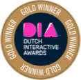 Gold winner Dutch Interactive Award B2B badge